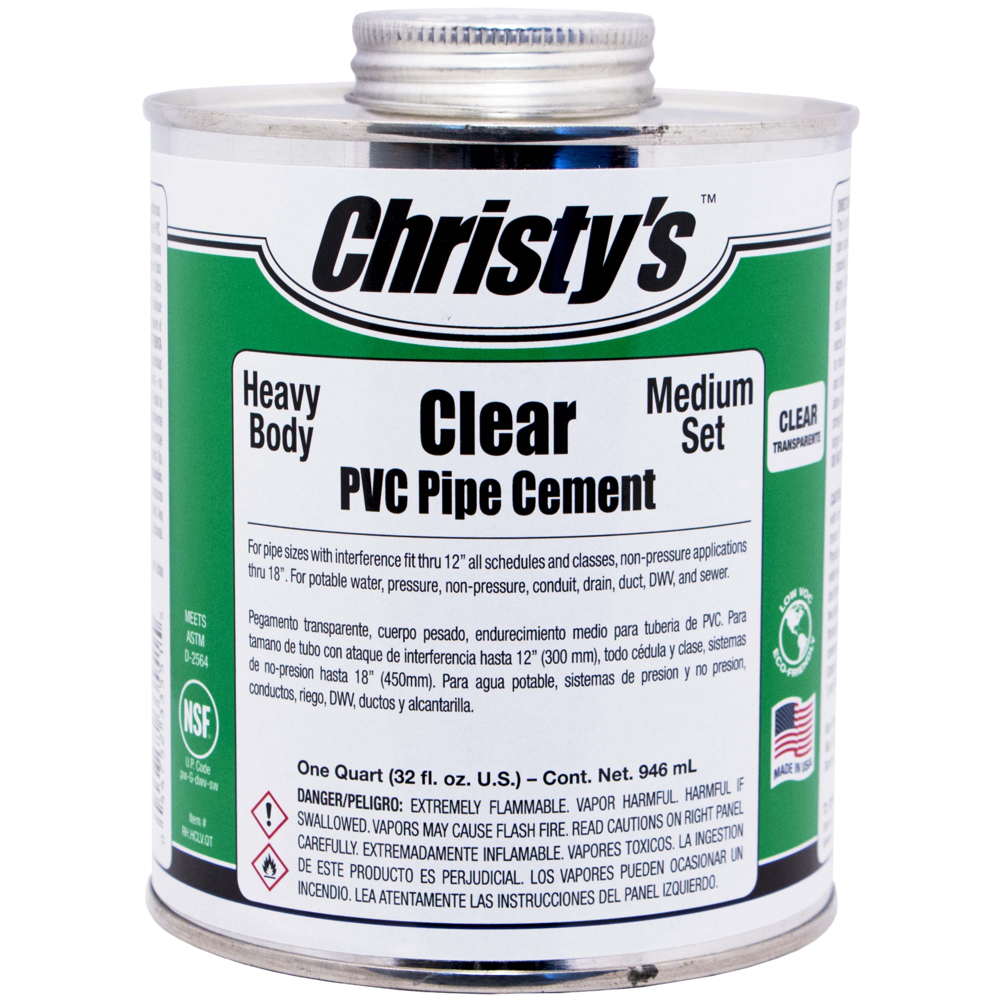 Clear Heavy PVC Cement