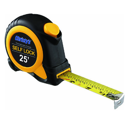 Flexible measuring tape with locking feature Vector Image
