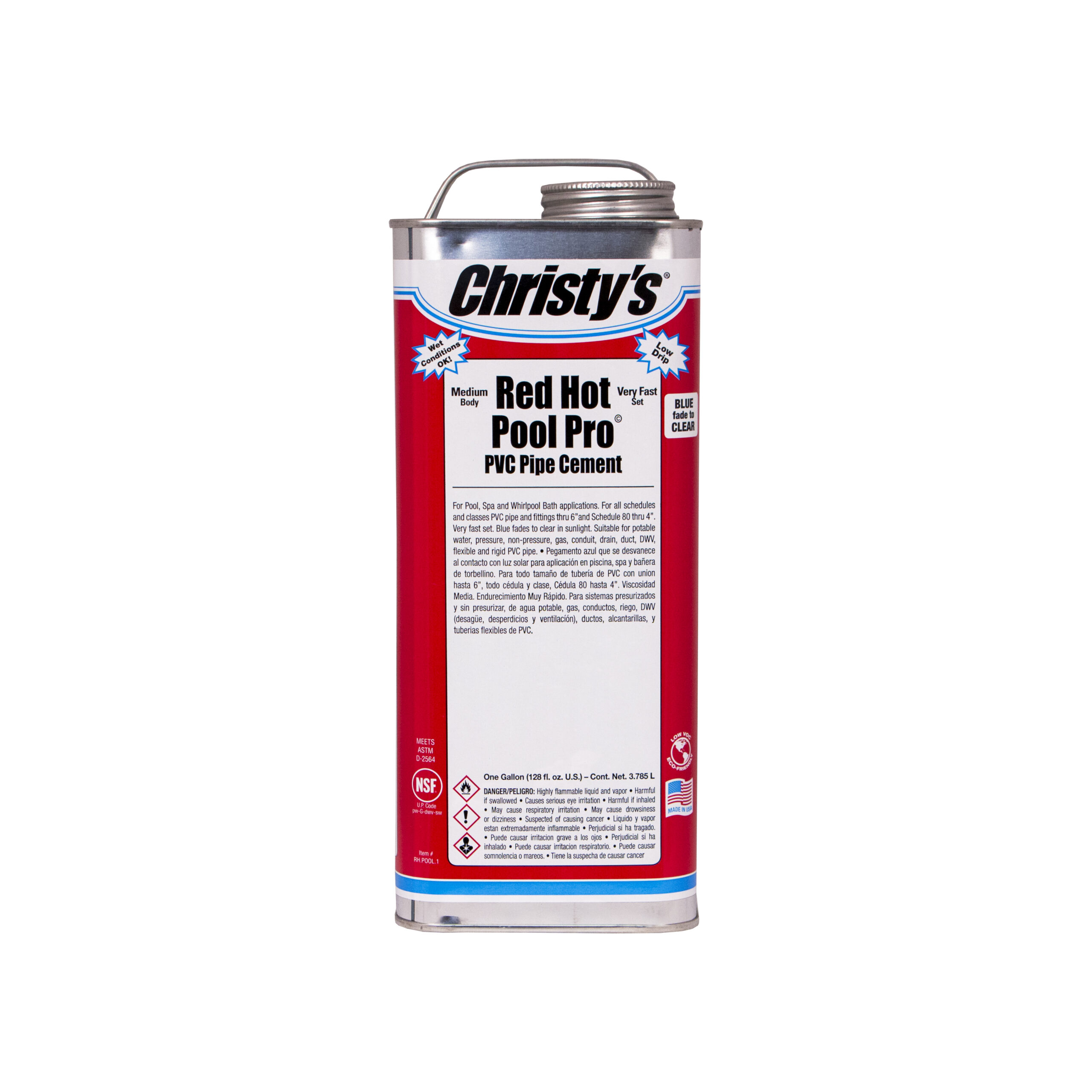 Red Hot Pool Pro PVC Cement Christy's