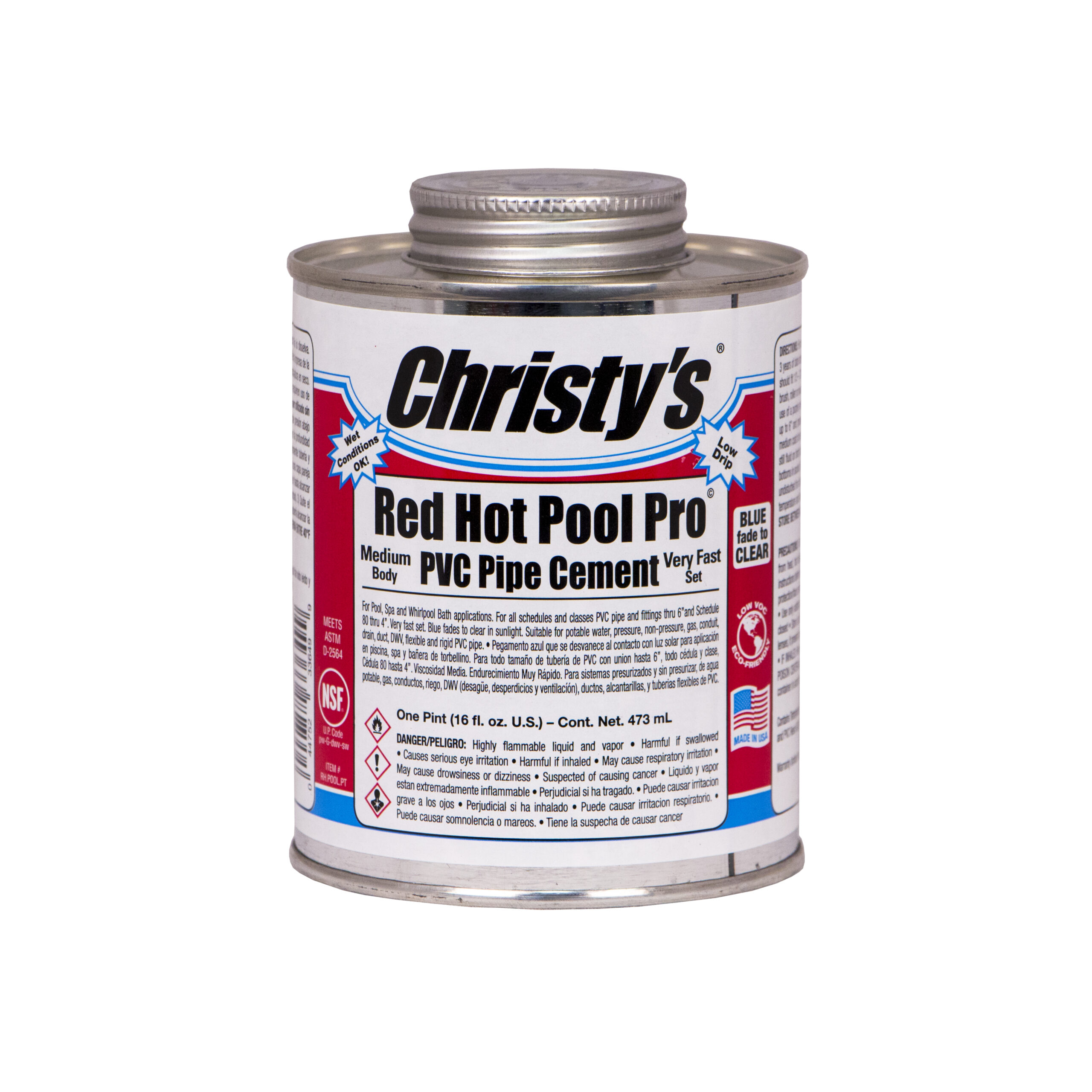 Red Hot Pool Pro PVC Cement Christy's