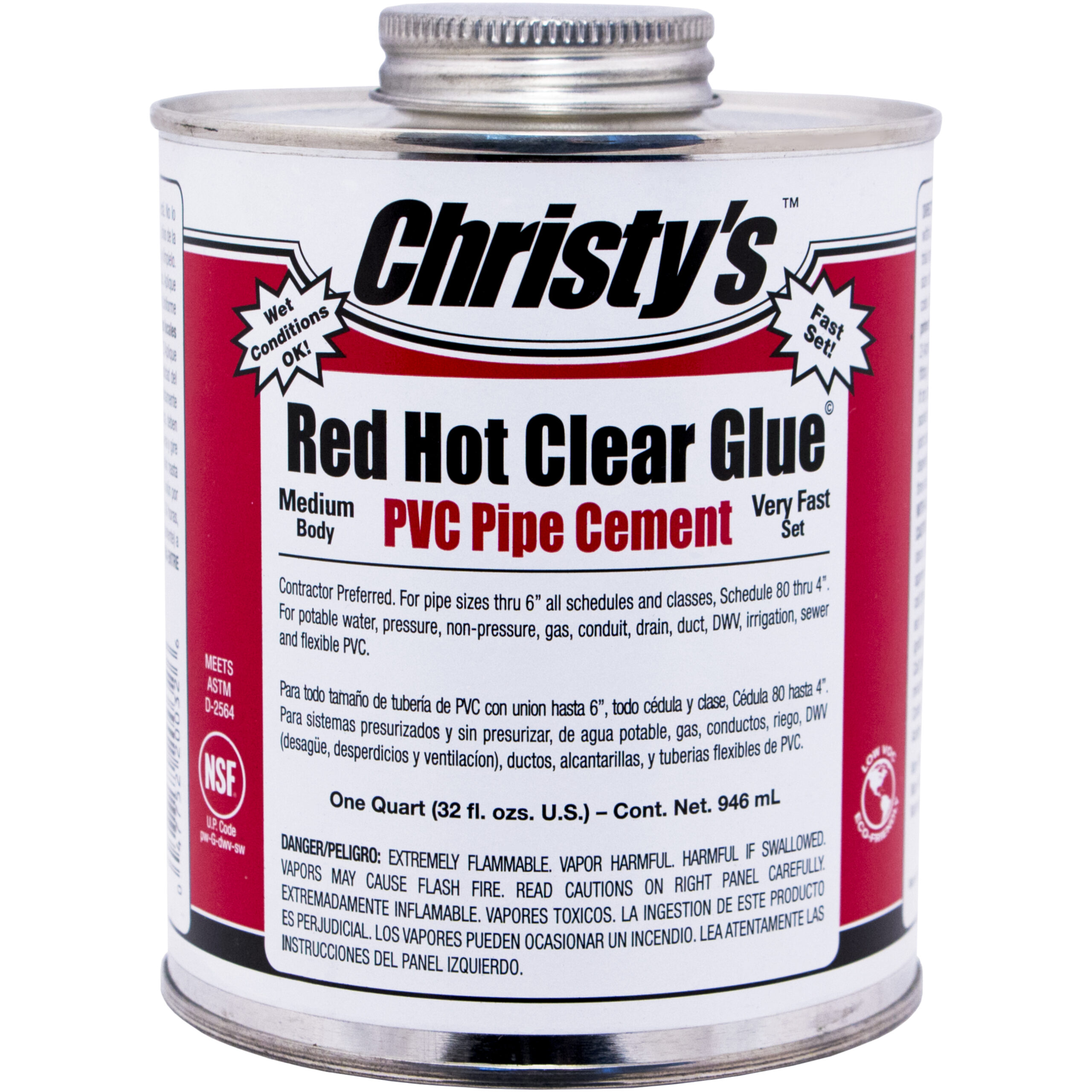 Red Hot Clear Glue - Low VOC - Christy's