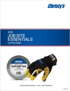 Job Site Essentials Price List cover