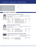 2021 Cements, Primers and Adhesives Catalog cover