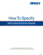 How to Specify Water Identification Signage cover