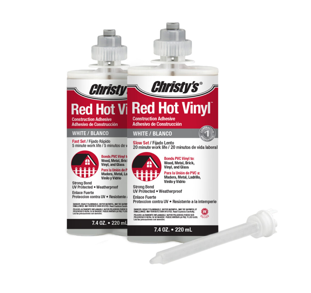 Red Hot Vinyl 2-Part Construction Adhesive - Christy's