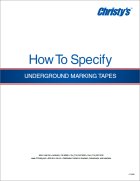 How to Specify Underground Marking Tapes cover